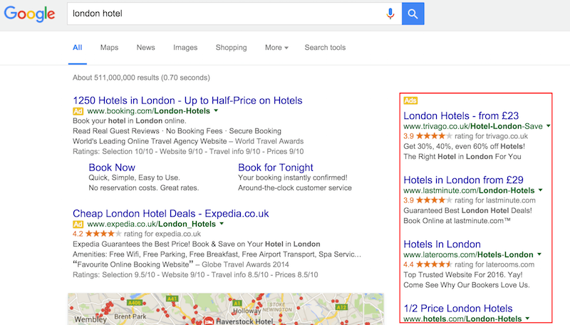Google - PPC - Right hand side - 1