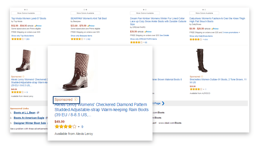 promoted listings