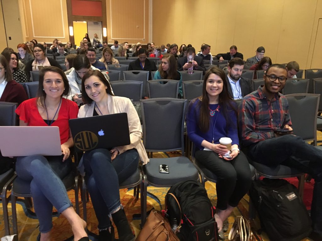 Christina Conley, Sydney Ungerott, Shelby Muff, and David Wallace
